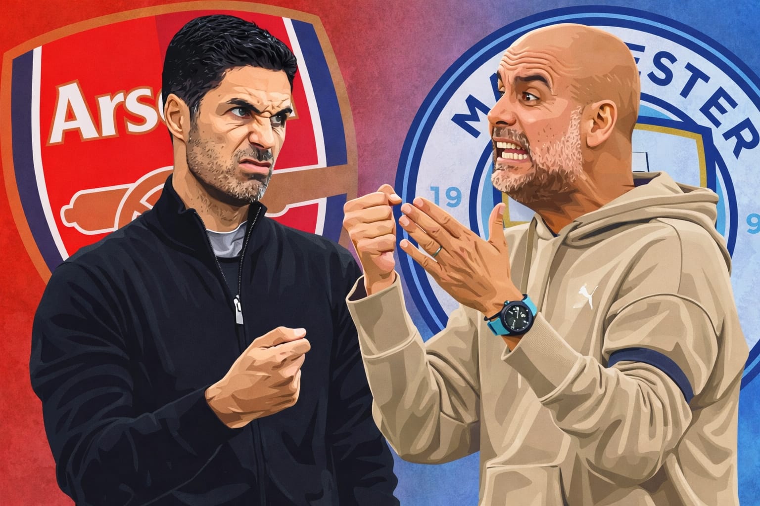Mikel Arteta, Pep Guardiola