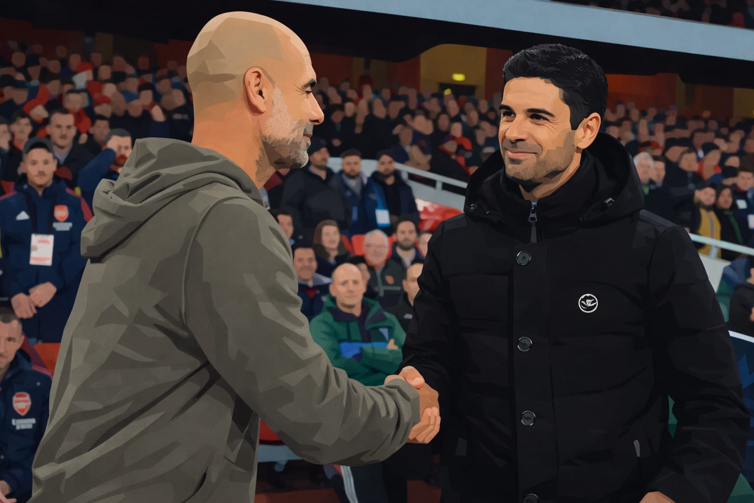Pep Guardiola, Mikel Arteta