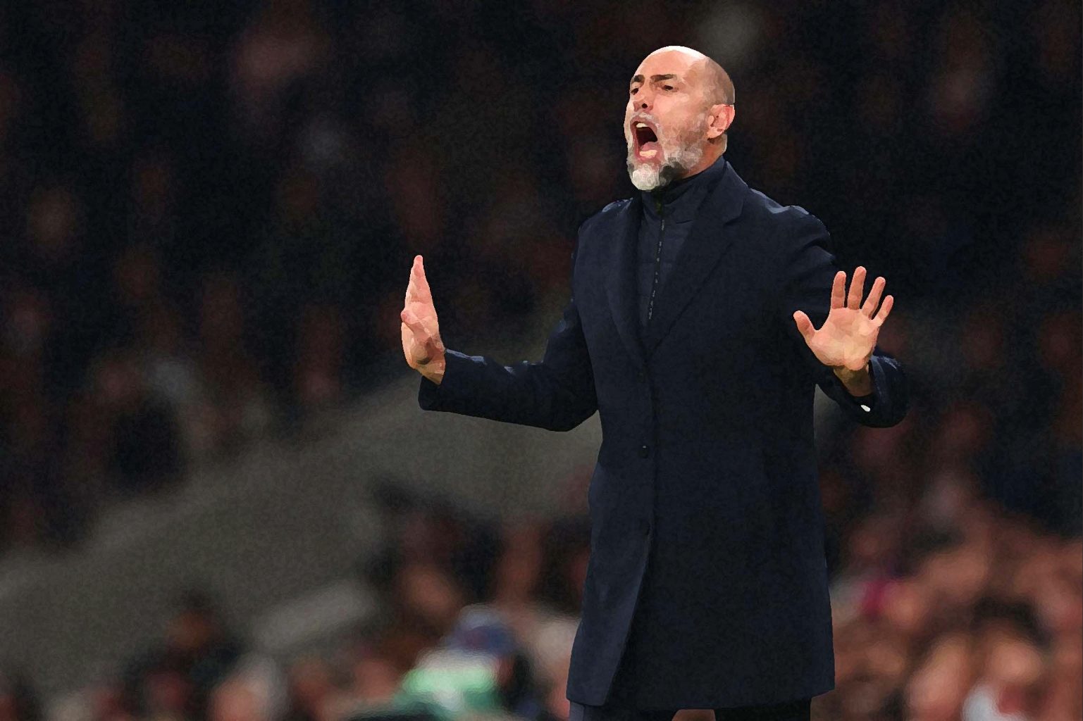 Igor Tudor shouting.