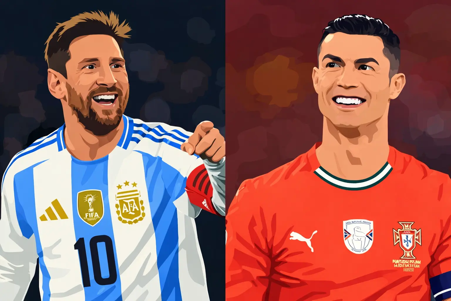 Cristiano Ronaldo and Lionel Messi