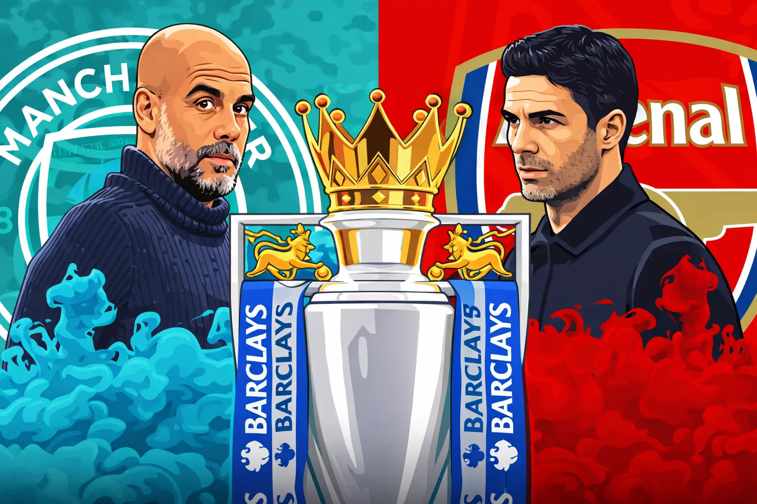 Pep Guardiola, Mikel Arteta