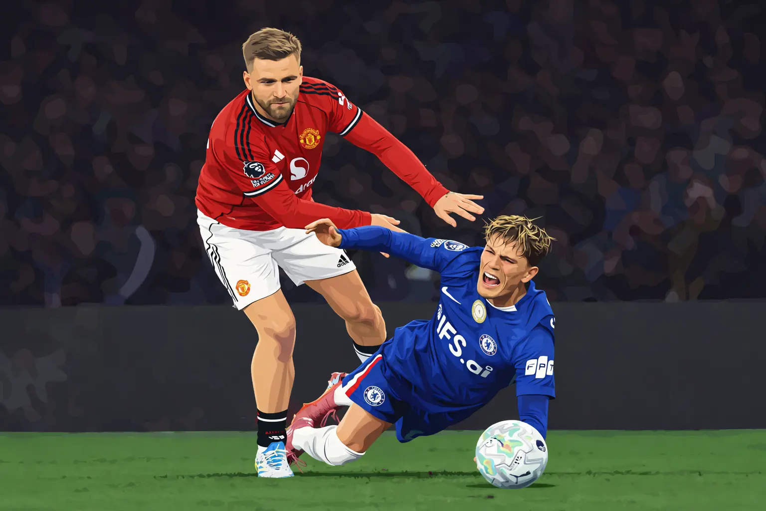Luke Shaw, Alejandro Garnacho