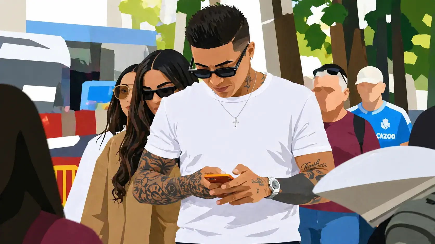 Enzo Fernandez spotted in Madrid