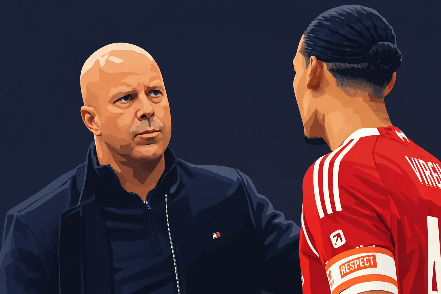 Arne Slot, Virgil van Dijk