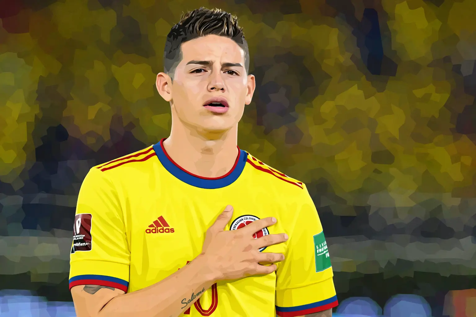 James Rodríguez in Colombian jersey