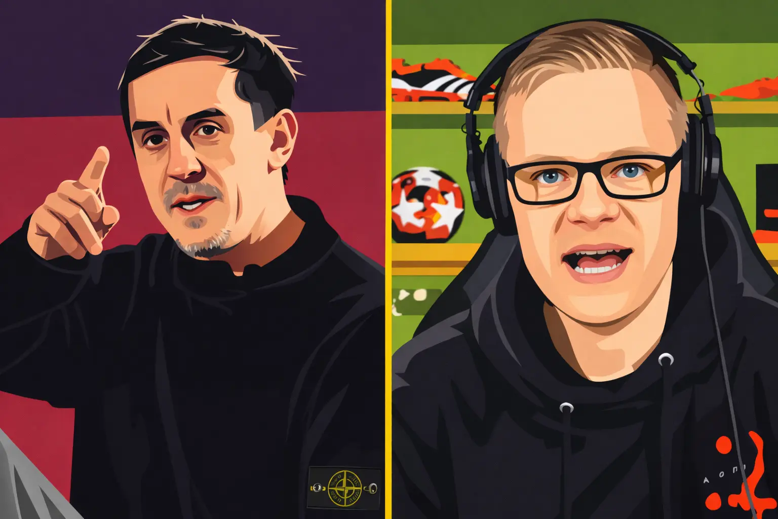 Gary Neville, Mark Goldbridge