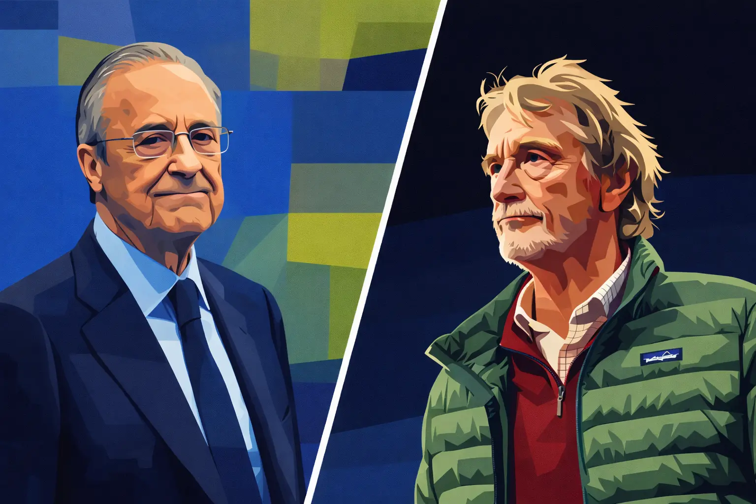 Sir Jim Ratcliffe and Florentino Perez