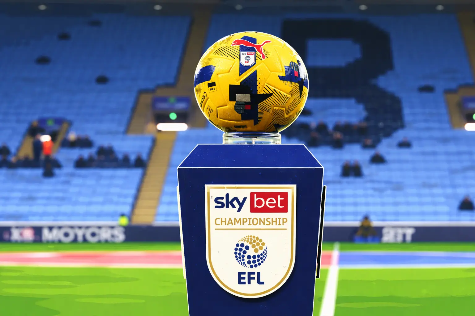Sky Bet Championship football close-up
