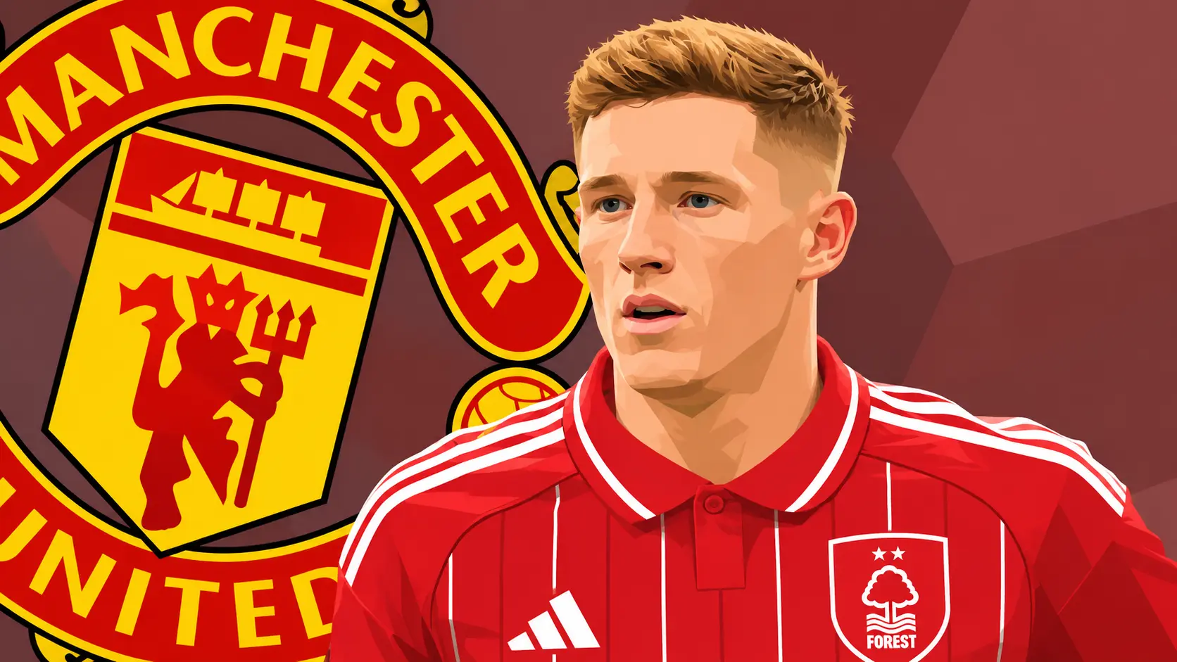 Elliot Anderson, Manchester United logo