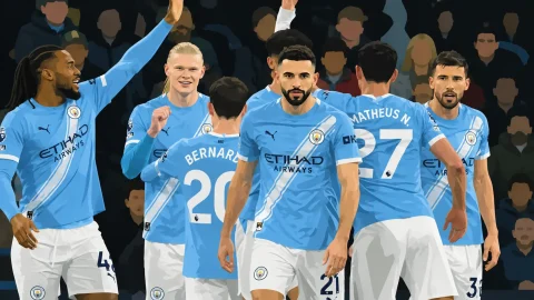 Manchester City players