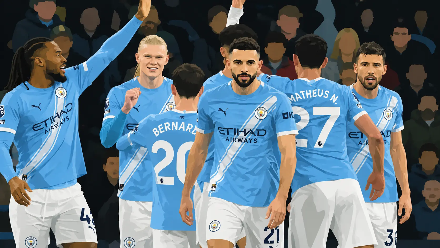 Manchester City players