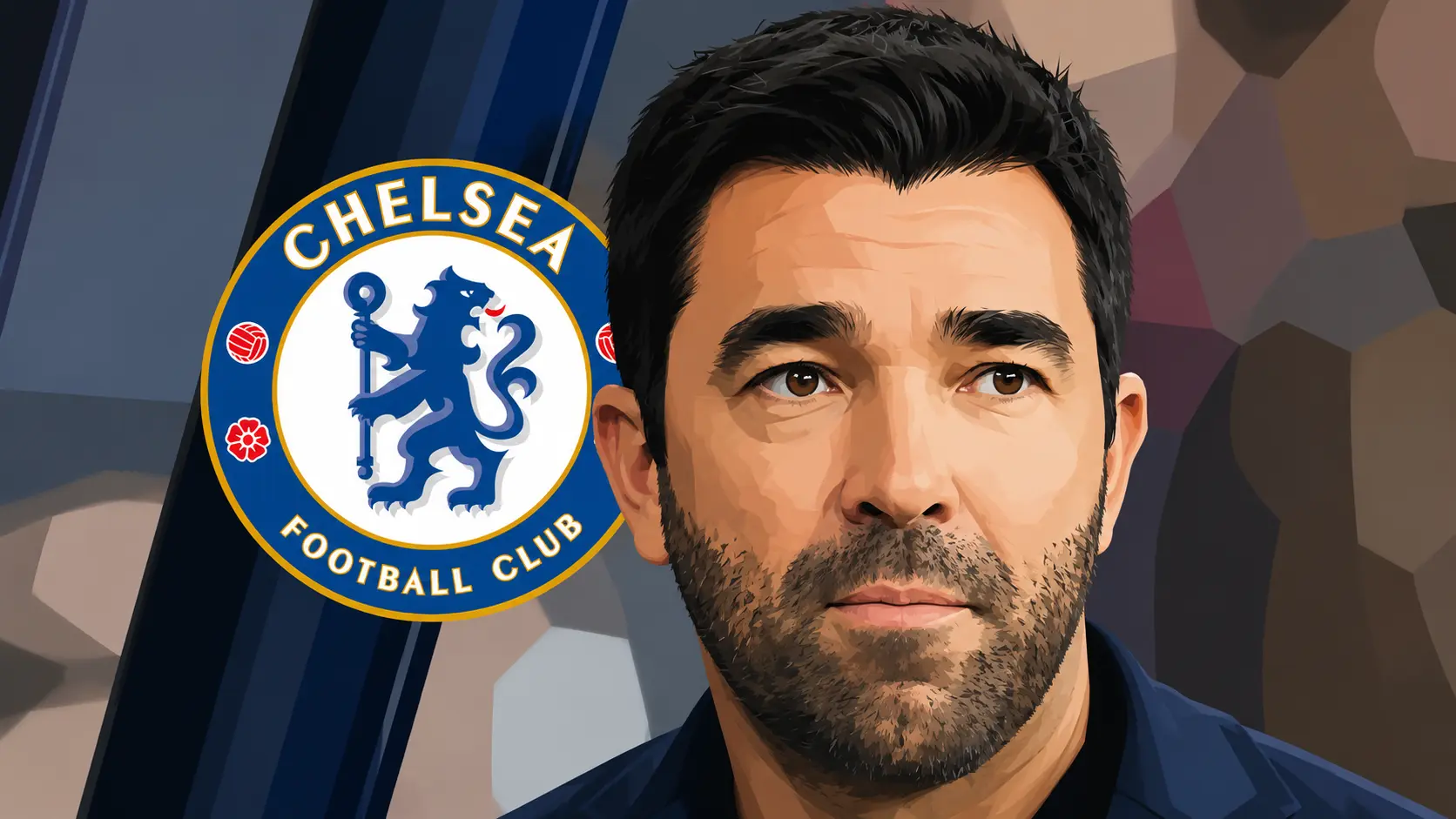 Deco, Chelsea logo behind