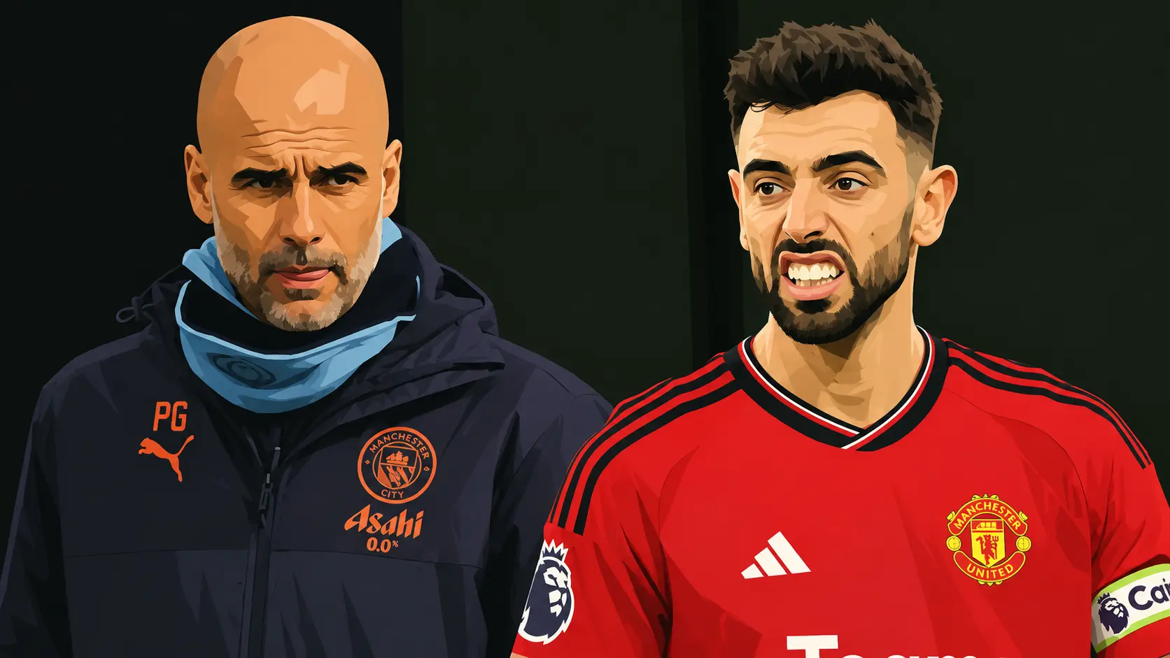 Pep Guardiola, Bruno Fernandes