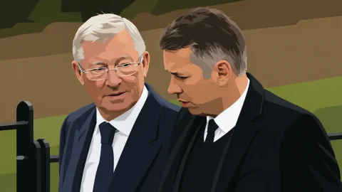 Darren Ferguson and Sir Alex Ferguson