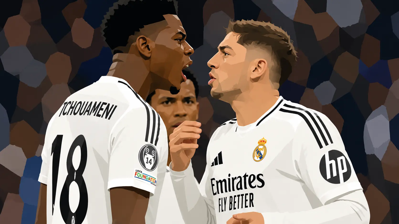 Federico Valverde and Aurelien Tchouameni