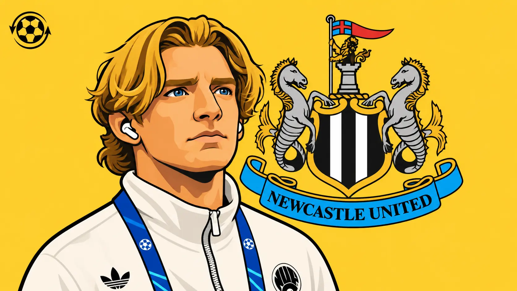 Anthony Gordon, Newcastle United crest
