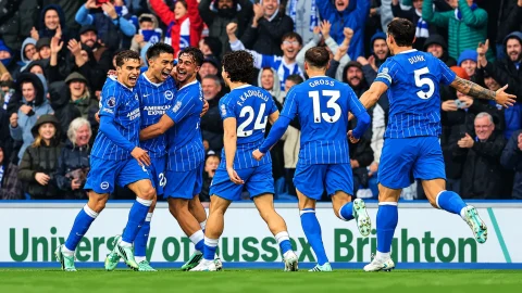 Brighton players